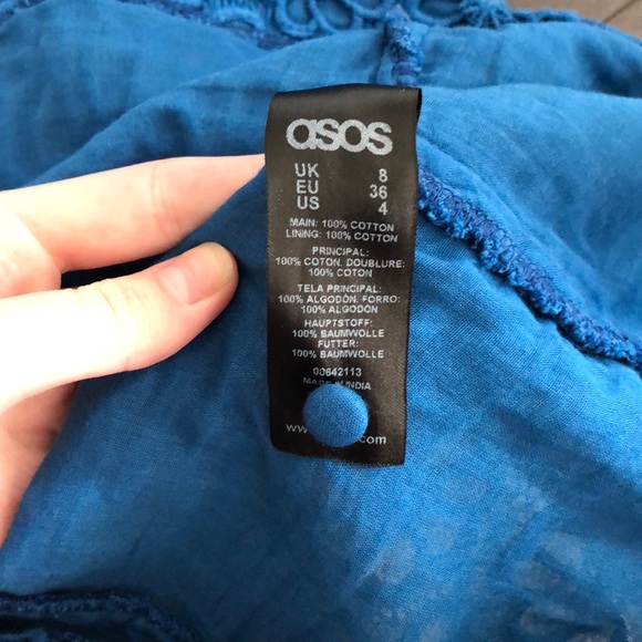 ASOS Blue Flower Lace Dress - Picture 8 of 8